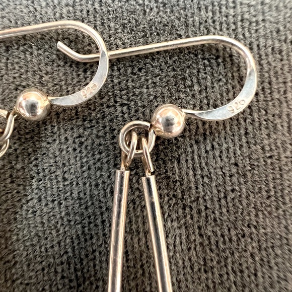 Freshwater Pearl and Sterling Silver earrings - Picture 5 of 6